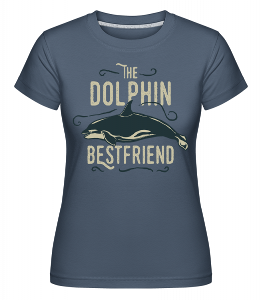  Best Friend Dolphin - Shirtinator Frauen T-Shirt - Denim - Vorn