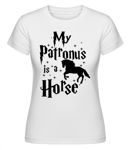 My Patronus Is A Horse -  T-shirt Shirtinator femme - Blanc - Devant