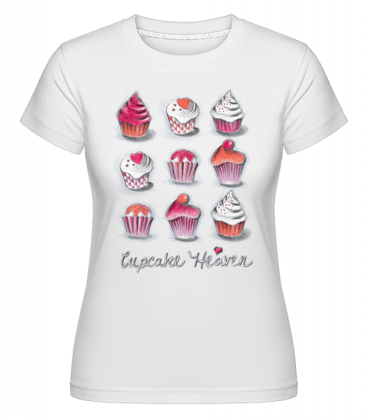 Cupcake Heaven -  T-shirt Shirtinator femme - Blanc - Devant