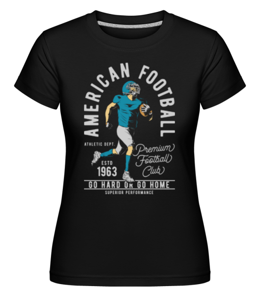 American Football - Shirtinator Frauen T-Shirt - Schwarz - Vorne