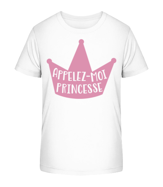 Appelez-Moi Princesse - T-shirt bio Enfant Stanley Stella - Blanc - Devant