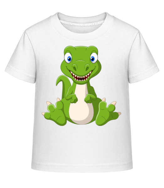 Frecher Kleiner Dinosaurier - Kinder Shirtinator T-Shirt - Weiß - Vorne