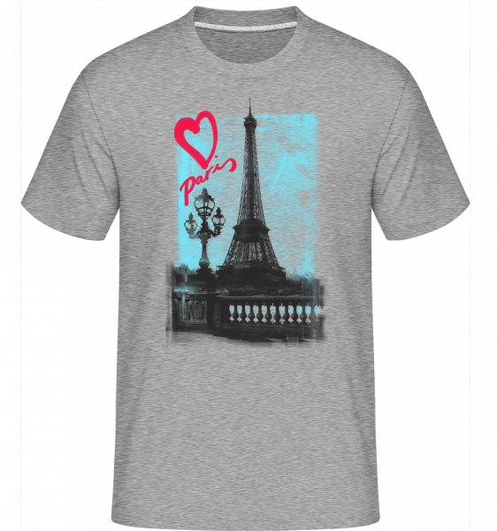 Amour Parisien -  T-Shirt Shirtinator homme - Gris chiné - Devant