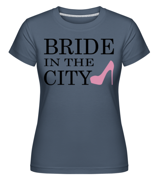 Bride In The City - Shirtinator Frauen T-Shirt - Denim - Vorne
