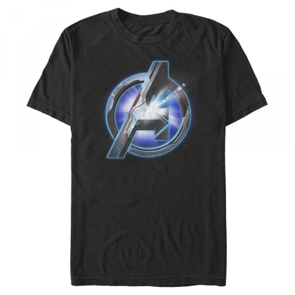 Marvel - Avengers Endgame - Logo Endgame logo Shine - Männer T-Shirt - Schwarz - Vorne