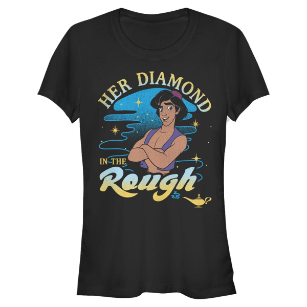 Disney Classics - Aladdin - Aladdin Diamond In the Rough - Valentinstag - Frauen T-Shirt - Schwarz - Vorne