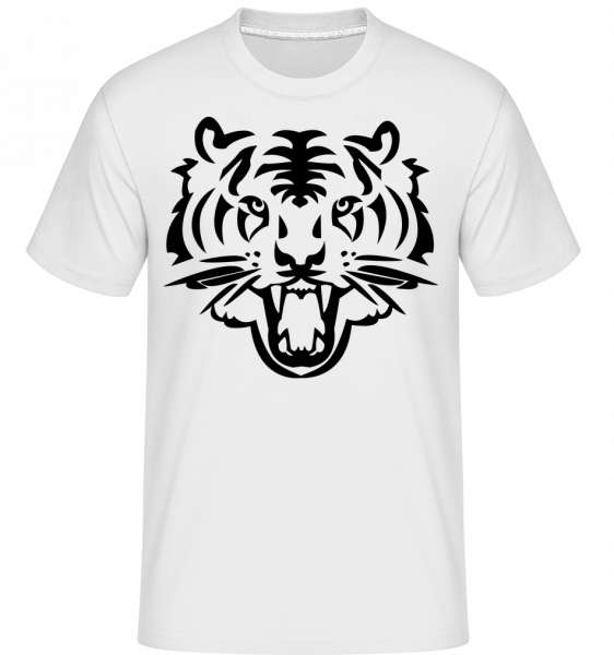 Tête De Tigre -  T-Shirt Shirtinator homme - Blanc - Devant
