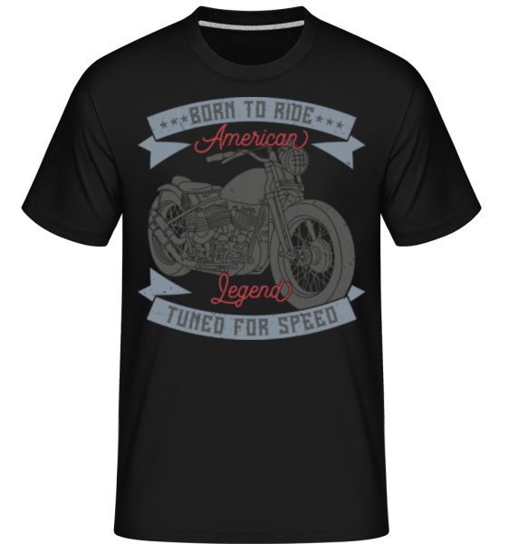 Born To Ride - Shirtinator Männer T-Shirt - Schwarz - Vorne