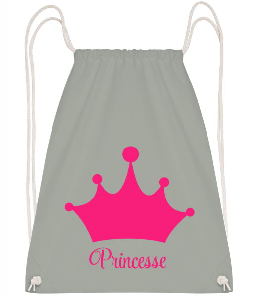 Princesse Couronne - Sac à dos Drawstring - Anthracite - Devant
