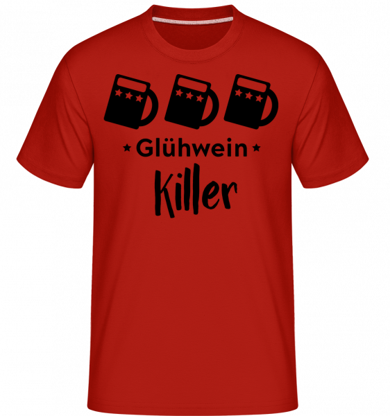 Glühwein Killer - Shirtinator Männer T-Shirt - Rot - Vorn