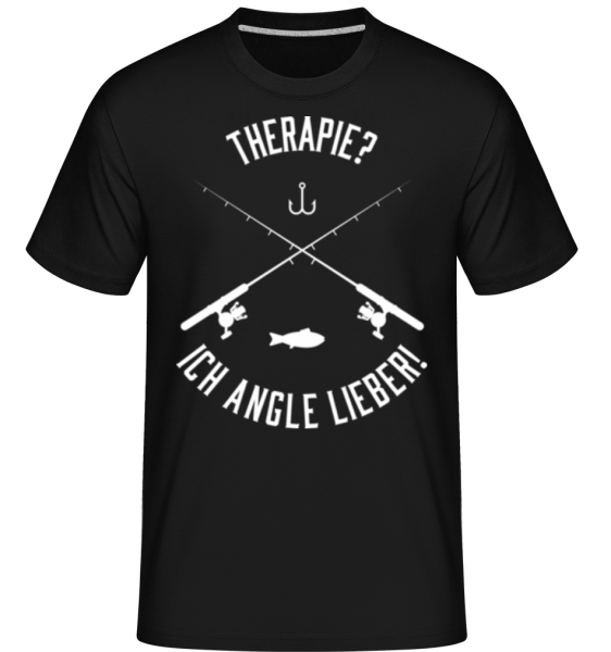 Therapie Ich Angel Lieber - Shirtinator Männer T-Shirt - Schwarz - Vorne