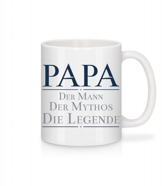 Papa Die Legende - Tasse - Weiß - Vorn