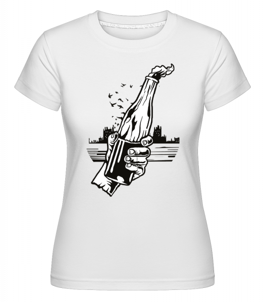 Molotov Cocktail -  T-shirt Shirtinator femme - Blanc - Devant