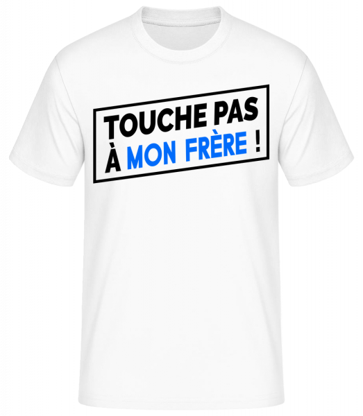 Touche Pas À Mon Frère - T-shirt standard Homme - Blanc - Devant