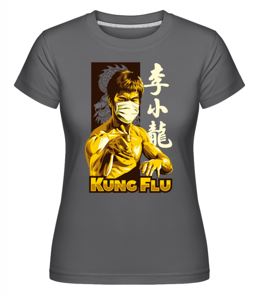 Kung Flu -  T-shirt Shirtinator femme - Anthracite - Devant