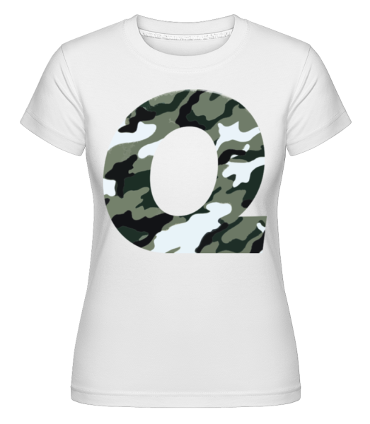 Queen Camouflage - Shirtinator Frauen T-Shirt - Weiß - Vorne