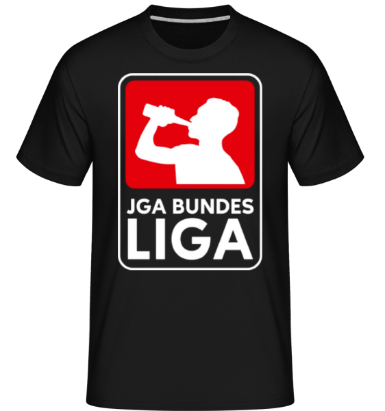 JGA Bundesliga - Shirtinator Männer T-Shirt - Schwarz - Vorne