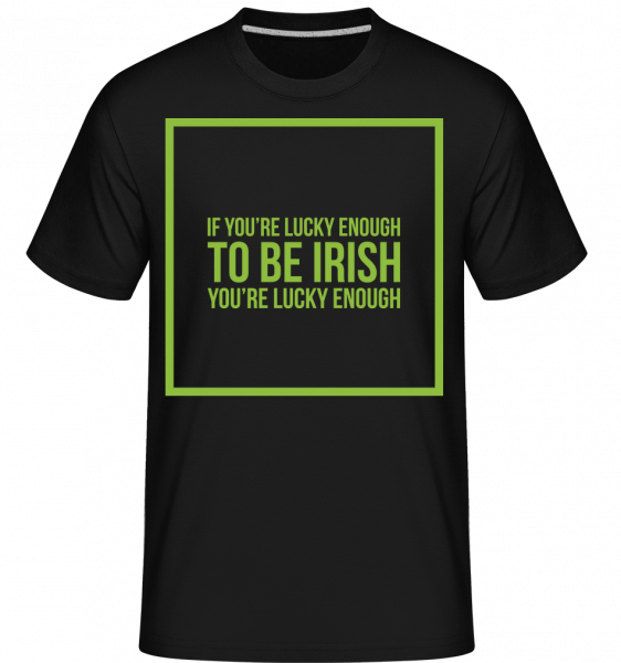 Be Irish Logo - Shirtinator Männer T-Shirt - Schwarz - Vorn
