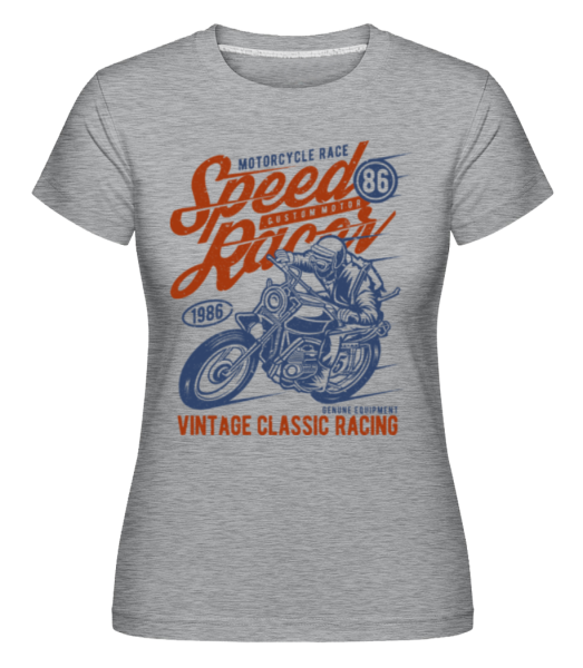 Speed Racer(1) -  T-shirt Shirtinator femme - Gris chiné - Devant