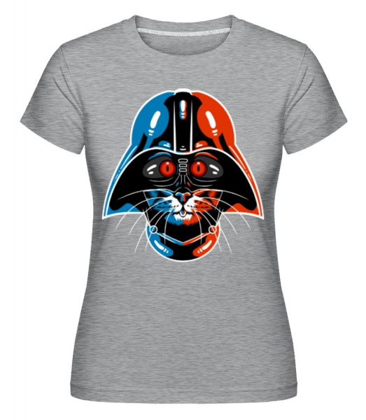Cat Vader -  T-shirt Shirtinator femme - Gris chiné - Devant