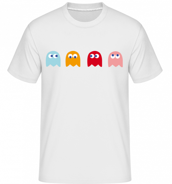 Computerspiel Monster - Shirtinator Männer T-Shirt - Weiß - Vorn