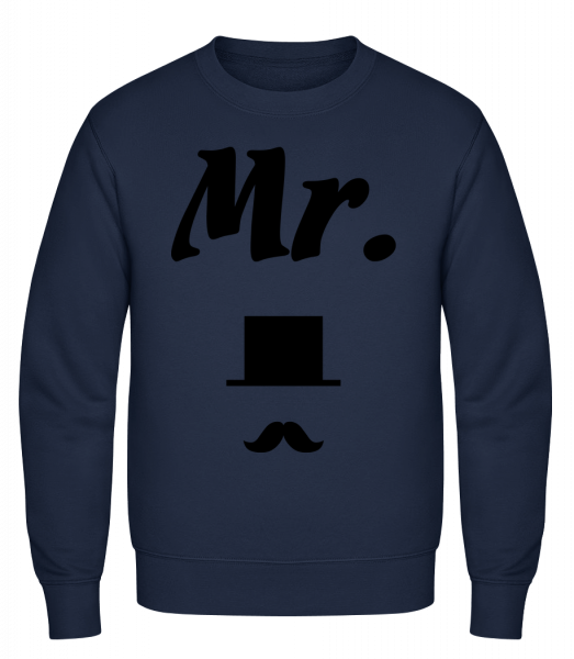 Mr. Wedding - Männer Pullover - Marine - Vorn