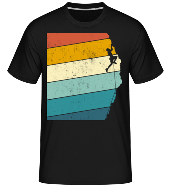 Grimpeur Rétro Homme -  T-Shirt Shirtinator homme - Noir - Devant