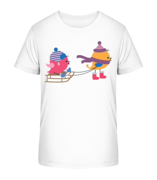 Oiseaux De Traîneau - T-shirt bio Enfant Stanley Stella - Blanc - Devant