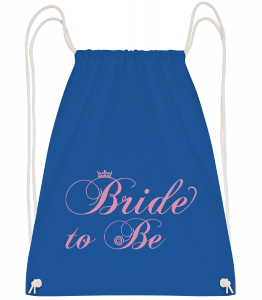 Bride To Be - Sac à dos Drawstring - Bleu royal - Devant