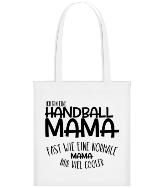 Ich bin eine Handball Mama - Stofftasche - Weiß - Vorne
