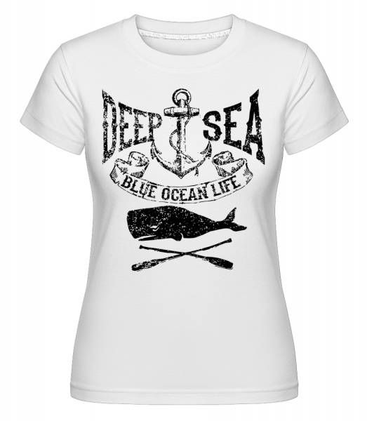 Deep Sea Ocean Icon -  T-shirt Shirtinator femme - Blanc - Devant
