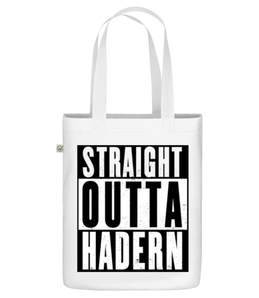 Straight Outta Hadern - Bio Tasche - Weiß - Vorne