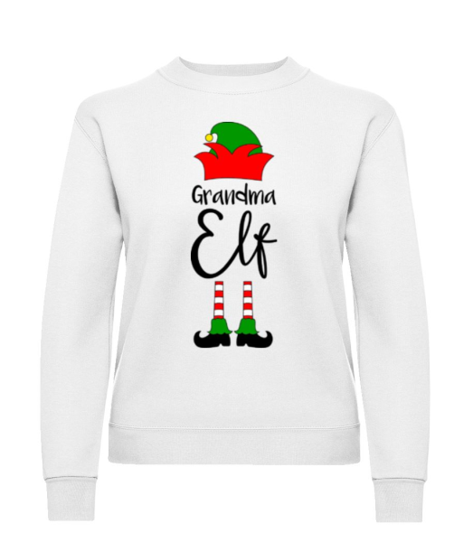 Grandma Elf - Sweatshirt Femme - Blanc - Devant