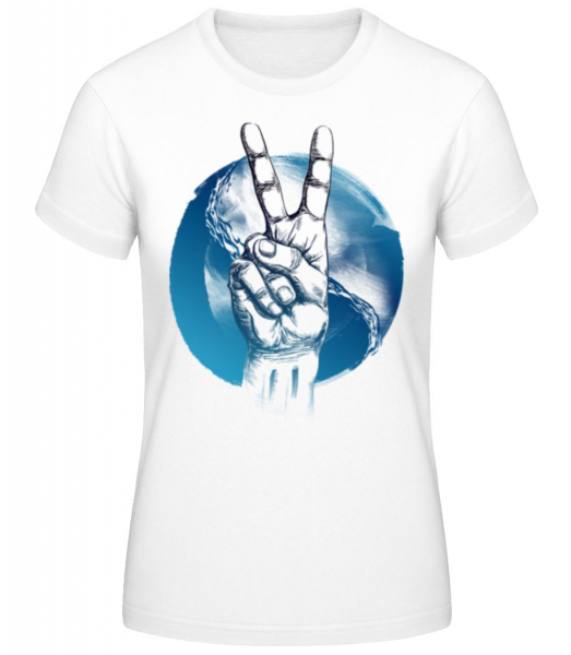 Ozean Peace - Frauen Basic T-Shirt - Weiß - Vorne