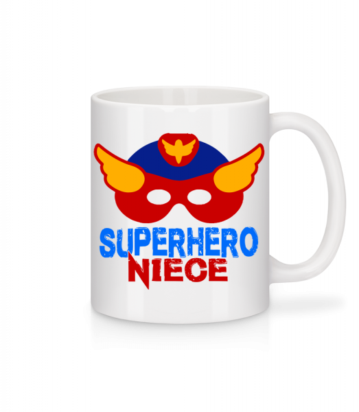 Superhero Niece - Tasse - Weiß - Vorn
