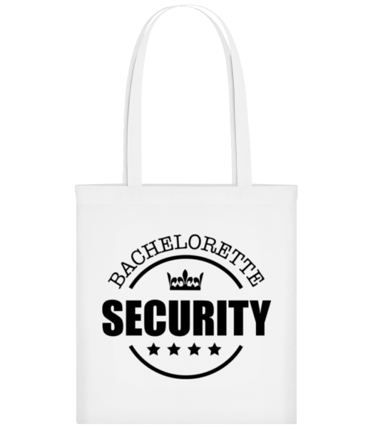 Bachelorette Security - Stofftasche - Weiß - Vorne