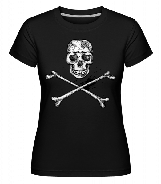 Skull Comic -  T-shirt Shirtinator femme - Noir - Devant