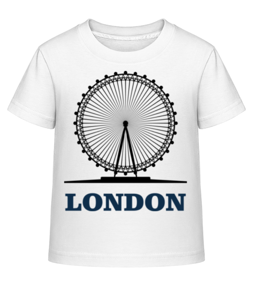 London Skyline - Kinder Shirtinator T-Shirt - Weiß - Vorne