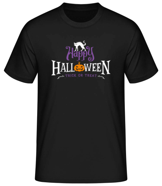 Happy Halloween 1 - T-shirt standard Homme - Noir - Devant