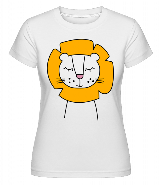 Lion Mignon -  T-shirt Shirtinator femme - Blanc - Devant
