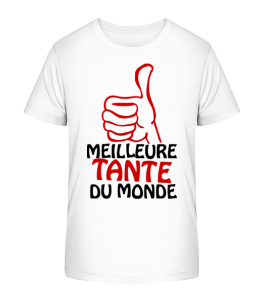 Meilleure Tante Du Monde - T-shirt bio Enfant Stanley Stella - Blanc - Devant