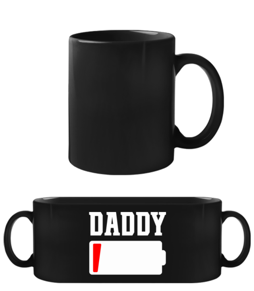 Daddy - Schwarze Tasse - Schwarz - Vorne