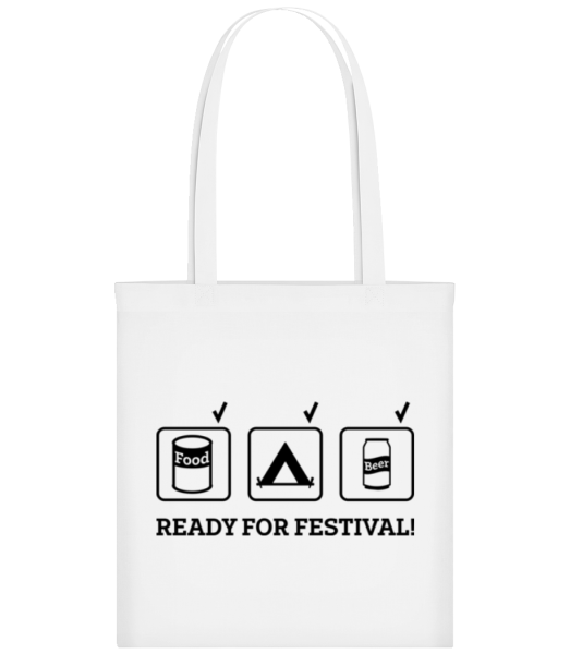 Ready For Festival - Tote Bag - Blanc - Devant