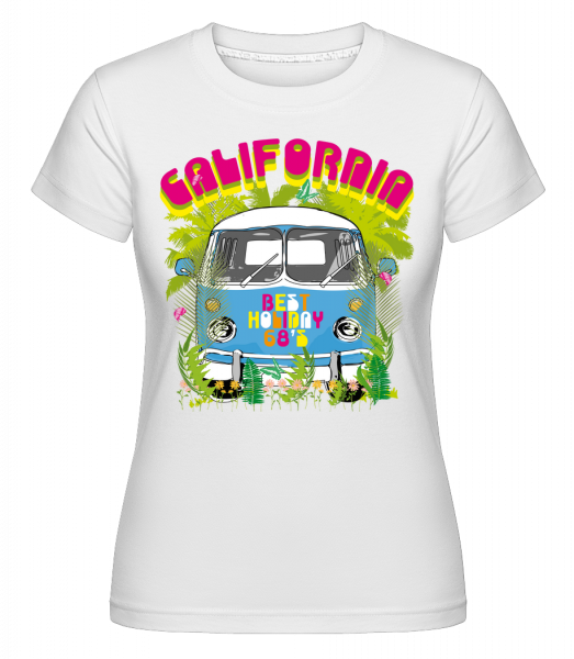 California Bus -  T-shirt Shirtinator femme - Blanc - Devant