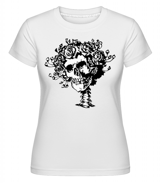 Skull Comic - Shirtinator Frauen T-Shirt - Weiß - Vorn
