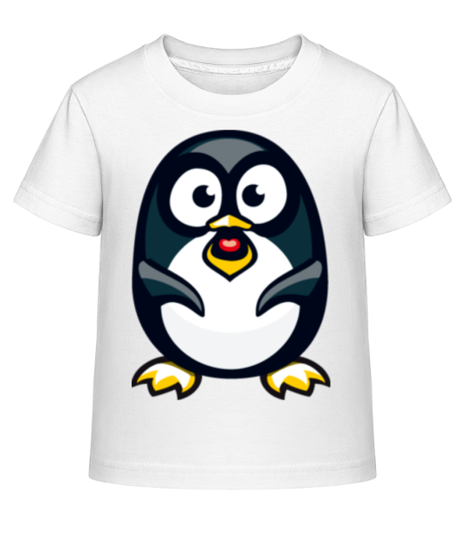 Love Penguin - Kinder Shirtinator T-Shirt - Weiß - Vorne
