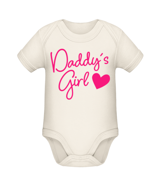 Daddy's Girl - Body manches courtes bio - Crème - Devant