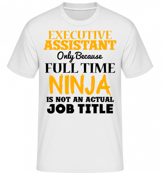 Ninja Executive Assistant - Shirtinator Männer T-Shirt - Weiß - Vorn