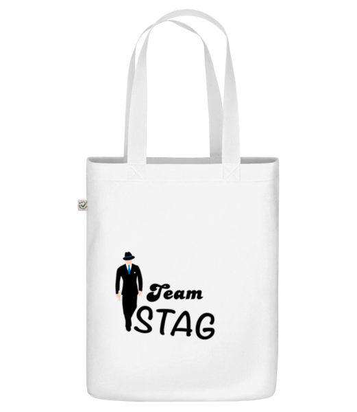 Team Stag - Sac en toile bio - Blanc - Devant