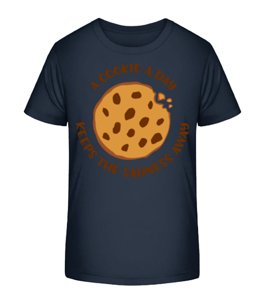 A Cookie A Day - T-shirt bio Enfant Stanley Stella - Bleu marine - Devant